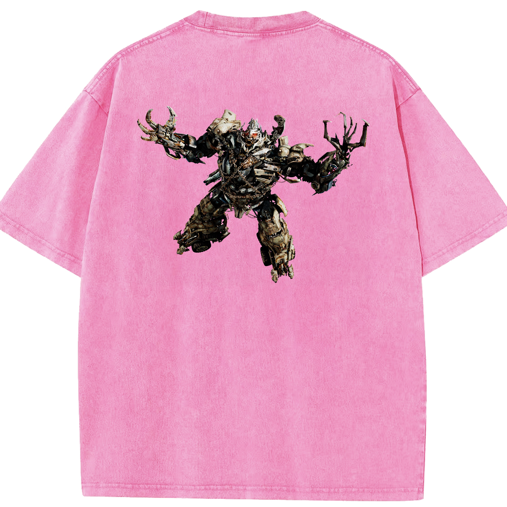 （画像用） Transformers トランスフォーマー 綿100% ヴィンテージ風 半袖Tシャツ（背面プリント）